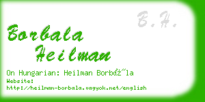 borbala heilman business card